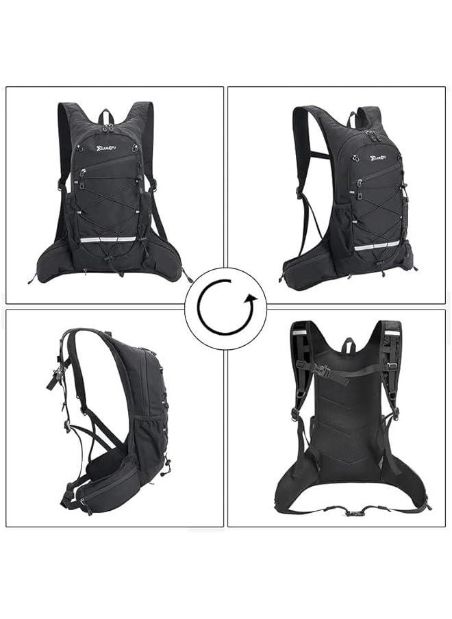 HOOKOR Hydration Backpack Cycling Water Rucksack Climbing Daypack with Water Bladder 2L Outdoor Sports Breathable Ultralight Bicycle Running Vest Bag Tactical Backpack for Hiking Marathon  - Image 3