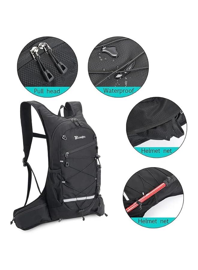 HOOKOR Hydration Backpack Cycling Water Rucksack Climbing Daypack with Water Bladder 2L Outdoor Sports Breathable Ultralight Bicycle Running Vest Bag Tactical Backpack for Hiking Marathon