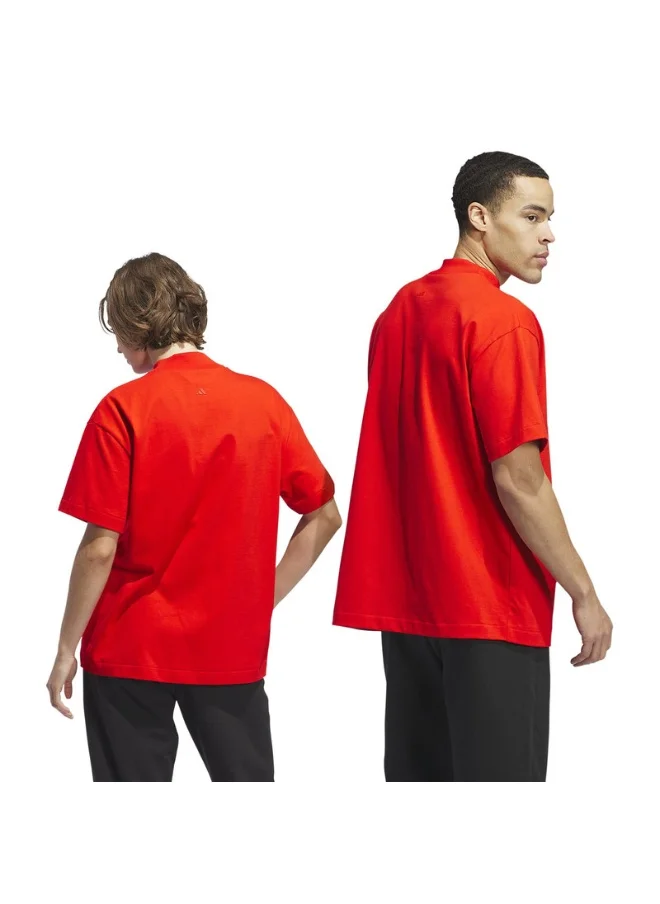 اديداس adidas ONE CTN JER T Red Originals Unisex T-SHIRTS