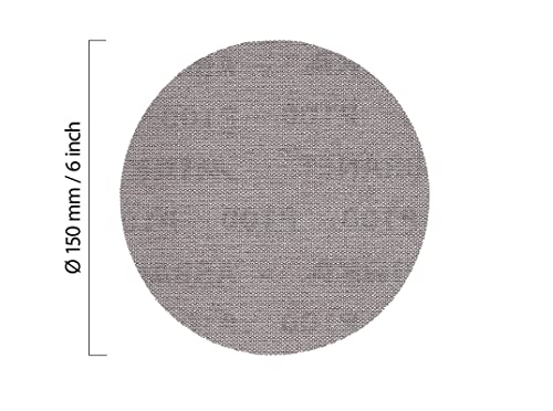Mirka Abranet Net Disc / 6 inch/Grit 320 / Sandpaper Sanding Discs Hook and Loop/Dust-Free Sanding / 50 pcs / ‎9A-241-320 - Image 2