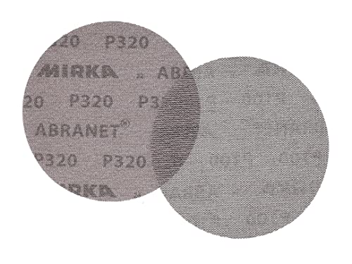 Mirka Abranet Net Disc / 6 inch/Grit 320 / Sandpaper Sanding Discs Hook and Loop/Dust-Free Sanding / 50 pcs / ‎9A-241-320 - Image 3
