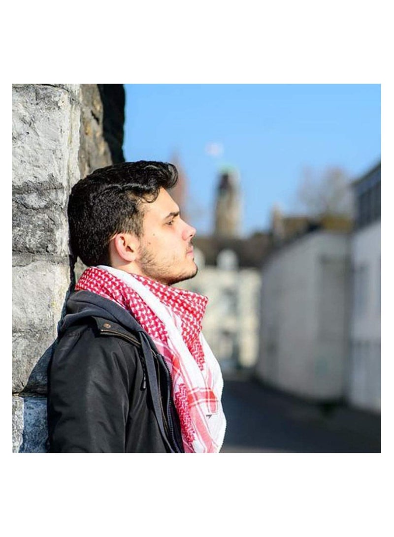 Scarf Shemagh Tactical Desert Keffiyeh Head Neck Scarf White Arab Wrap - Image 4