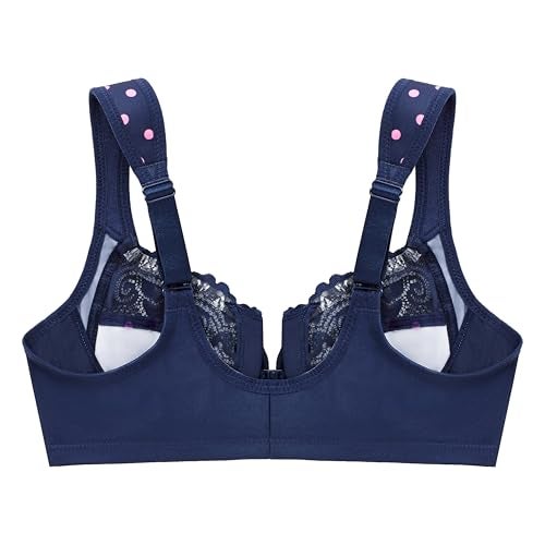 Glamorise Full Figure Plus Size Wonderwire Front-Closure Bra Underwire #1245 - Image 4