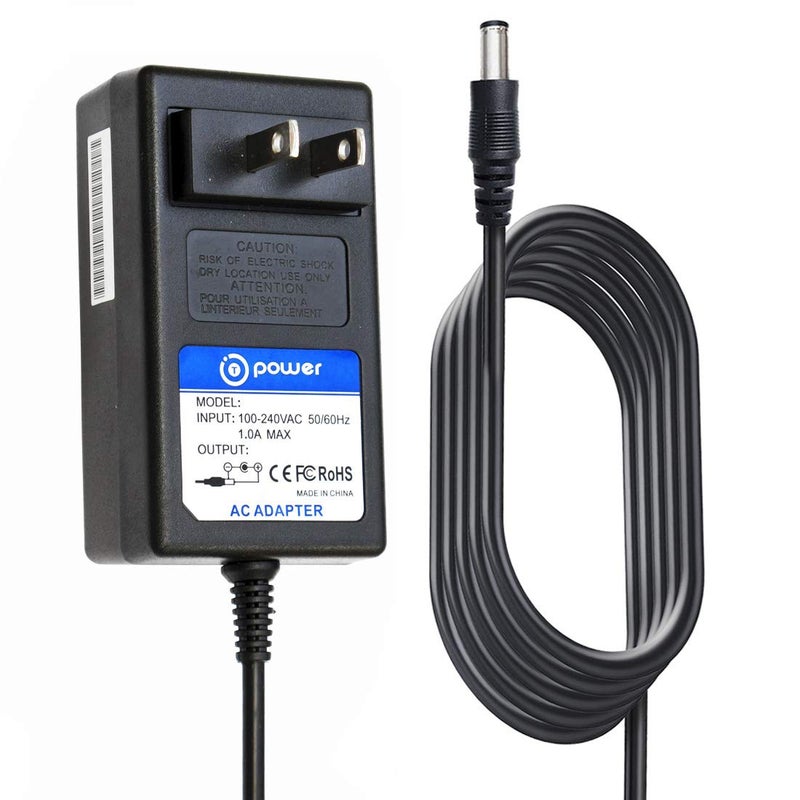 T POWER 9v12V 6.6ft Long Cable Ac Dc Adapter for X Rocker Pro Series H3 51259 Video Gaming Chair 51231,51396 & V Rocker 5130301 SE Power Supply Cord Charger - Image 1