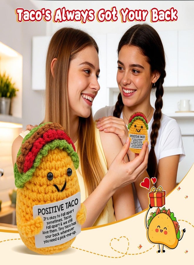 ويز بي بي كيو تي هدايا له ولها، هدايا عيد الحب له ولها، هدايا لزملاء العمل من النساء والرجال والأصدقاء، دمية تاكو كروشيه يدوية الصنع، دمية تاكو كروشيه للدعم العاطفي، هدية من الأم أو الأب للابن أو الابنة - Image 5