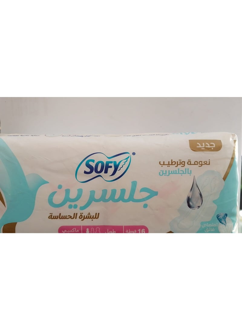 Sofy Glycerin Sensitive Maxi Thick Long 16 Pads - Image 2