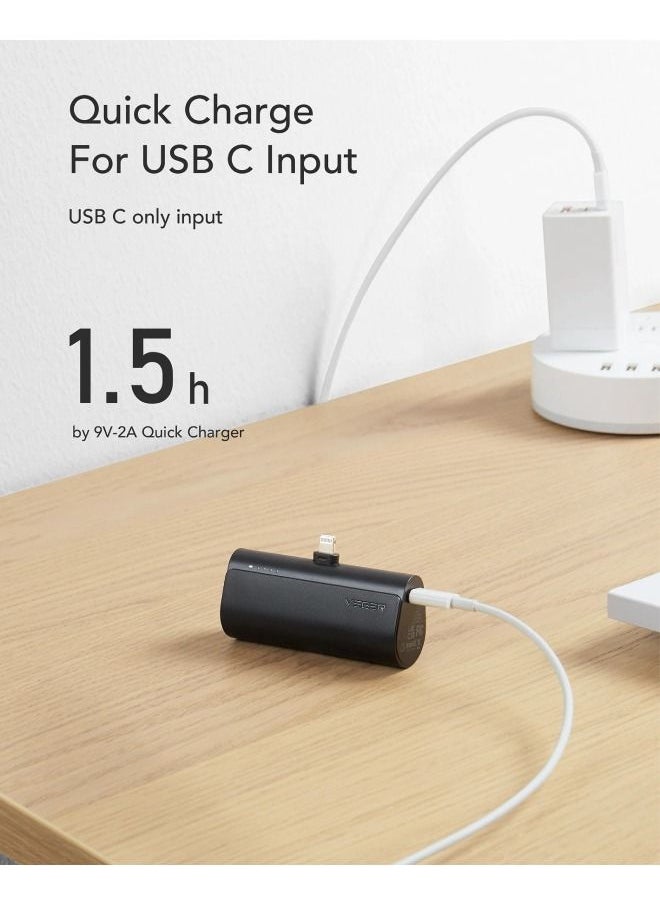 VEGER - PlugOn L Built-in Connector Mini Fast Charging Power Bank - Image 1