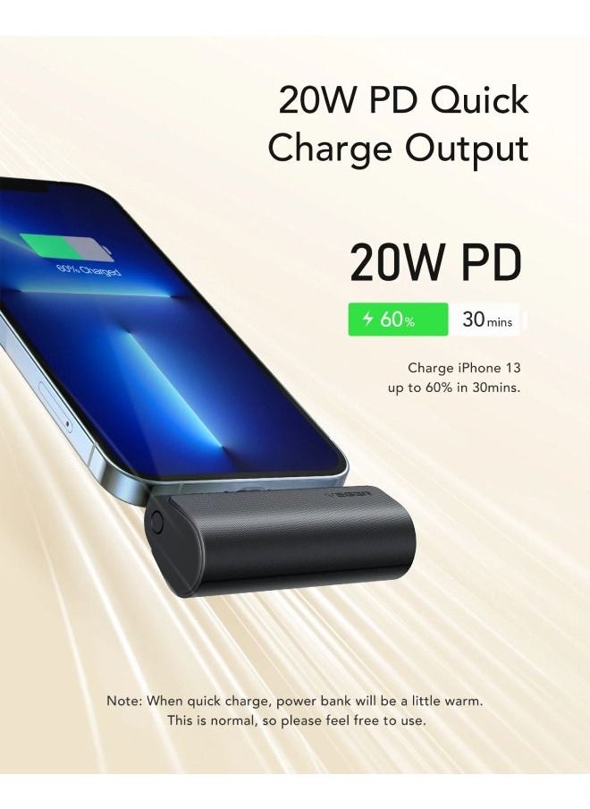 VEGER - PlugOn L Built-in Connector Mini Fast Charging Power Bank - Image 1