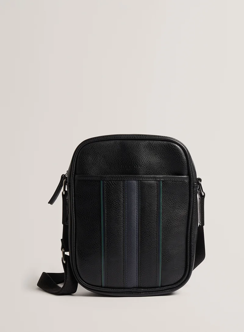 Ted Baker Stripe PU Flight Bag