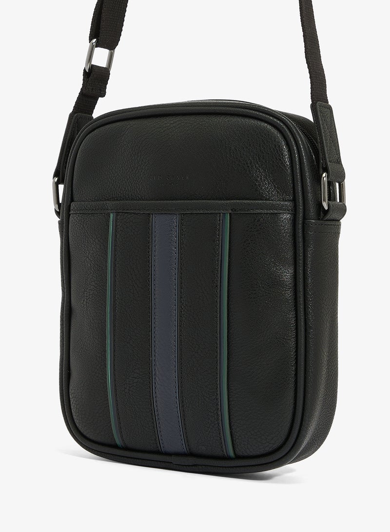 Ted Baker Stripe PU Flight Bag - Image 3