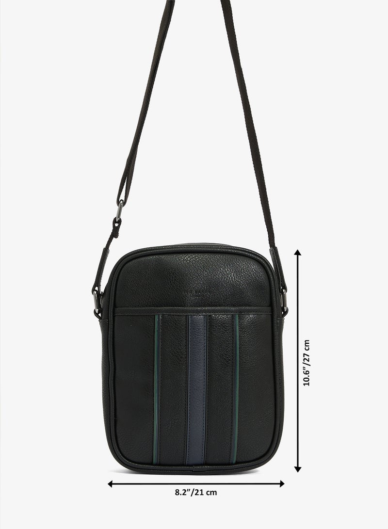 Ted Baker Stripe PU Flight Bag - Image 5