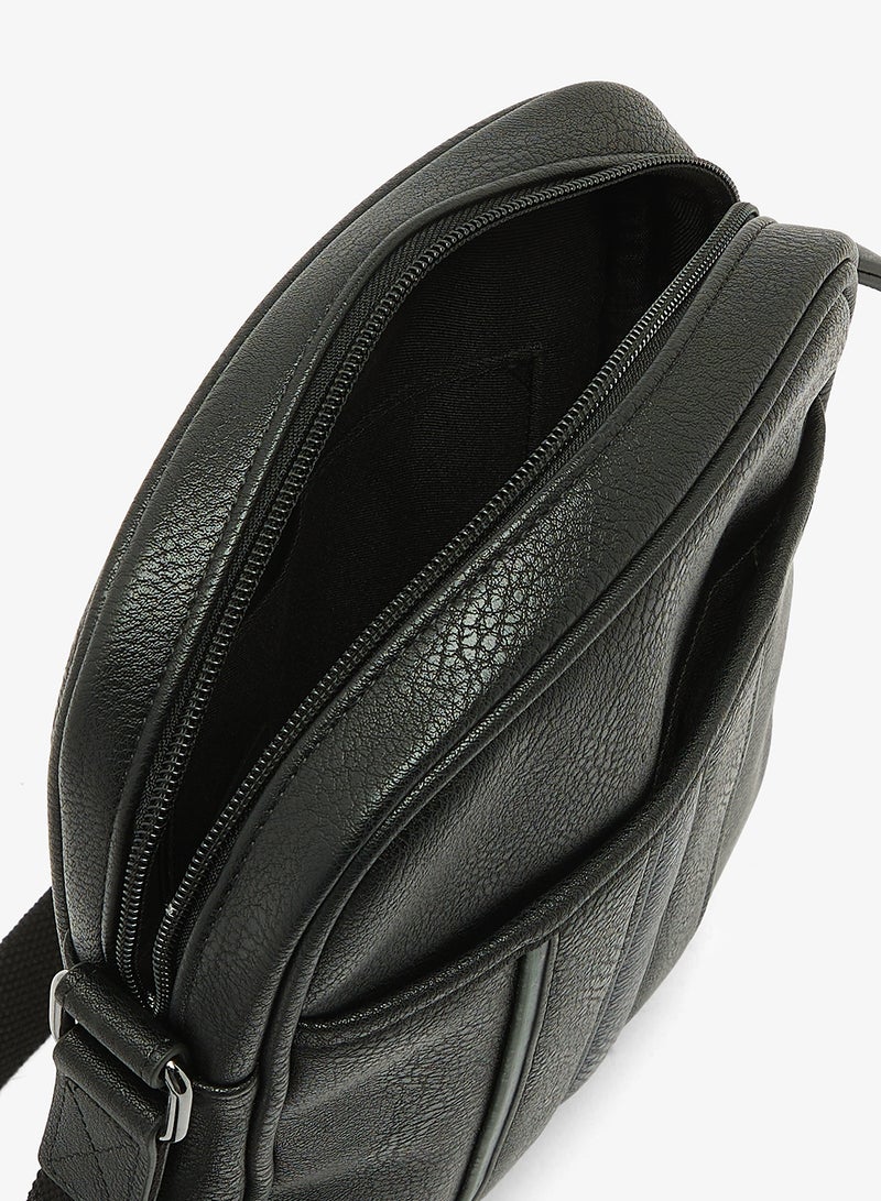 Ted Baker Stripe PU Flight Bag - Image 4
