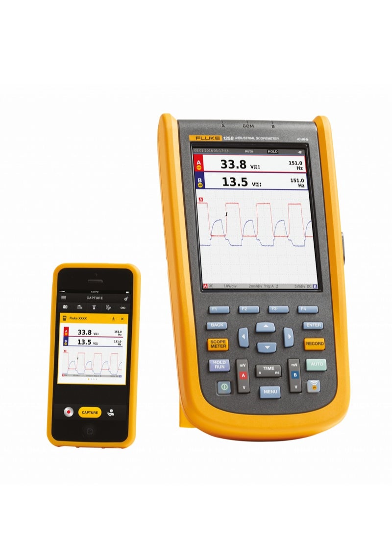 فلوك حقيبة طقم فحص منظار الذبذبات الصناعي المتقدم Fluke FLUKE-125B/NA/S - Image 2