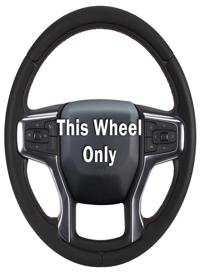 Aotoyou Steering Wheel Cover for Chevy Silverado 1500 2019-Present/ 2500 3500 2020-Present/Blazer 2019-Present (Gasoline Models)/ Suburban Tahoe 2021-2024, Car Steering Wheel Cover Accessories for Chevrolet - Image 1
