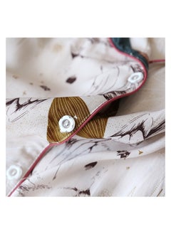 Generic 2 Pieces Women Pajama Set Long Sleeve Sleepwear Nightwear For Ladies Soft Loungewear  - Image 4