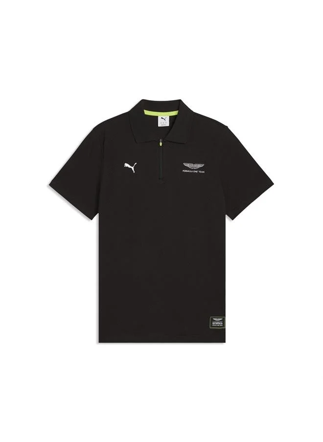Puma PUMA Black x ASTON MARTIN ARAMCO F1® TEAM Jacquard Polo Men for Men | Best Price UAE