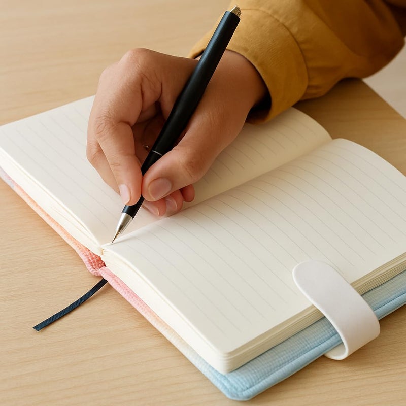Schmick A5 Journal Notebook Diary for Men Women | Office Journal Diary Notebook with Magnetic Flip Lock and Mobile Holder Pocket (200 Ruled Pages, 6 x 8.5 Inches, 80 GSM) (Rainbow) - Image 4