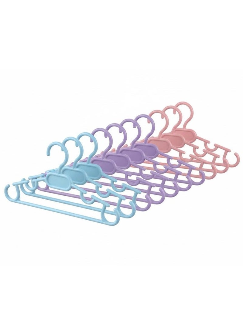 favilla Children's Clothes Hanger Set,18 Pieces, Non-Slip, 28cm - Multicolor - Code 681 - Image 1
