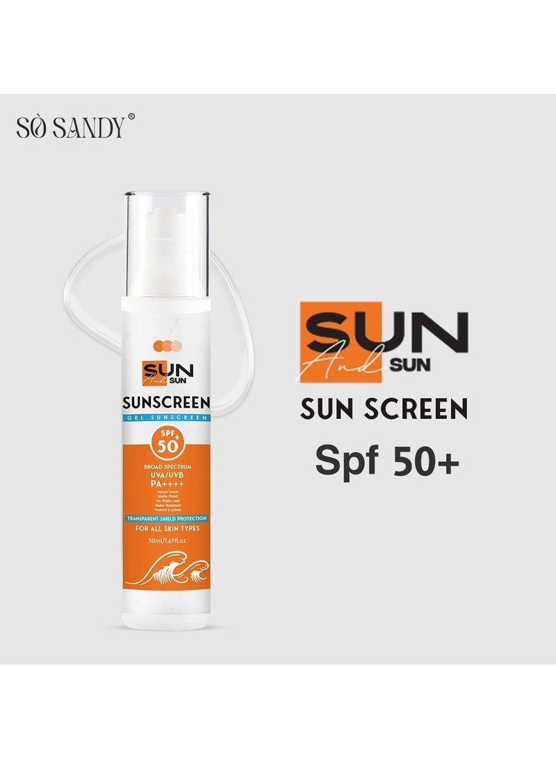 So Sandy Mela Off Cream Cold Peel 15 gm - (3 sessions) & Sun & Sun - Sunscreen Gel SPF 50+ The first sunscreen with certified UVA/UVB / "PA++++" protection from So SandyBundle - Image 3
