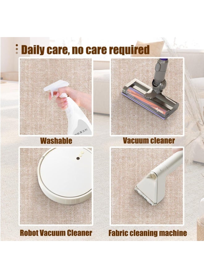 سجادة غرفة المعيشة سجاد منطقة ناعمة حديثة كبيرة ذات نمط بسيط ووبر قصير سجاد حديث فاخر وشعر كثيف، سجادة بنمط متعدد الألوان ناعمة للغاية لغرفة النوم وغرفة المعيشة - Image 4