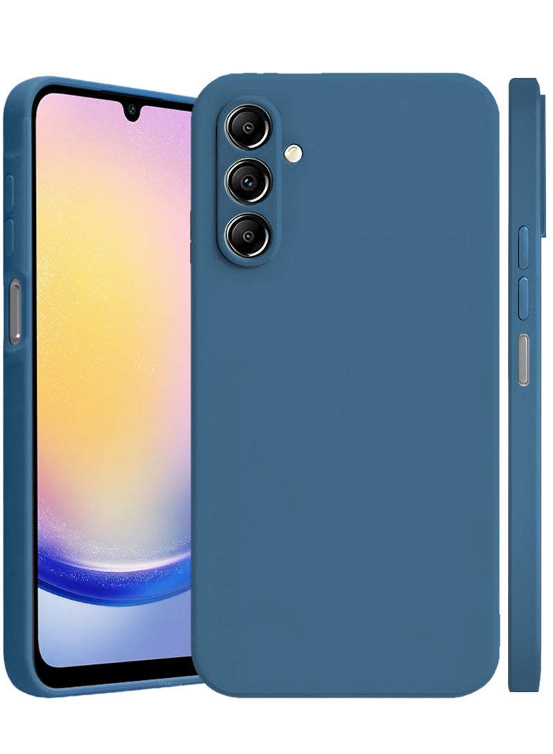 CATANES Liquid Silicone Case for Samsung Galaxy A15 Protective Phone Case with Soft Anti-Scratch Microfiber Lining Utra Slim Drop Protection Phone Cover - Blue - Image 1