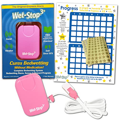 Wet-Stop WetStop 3 Bedwetting Enuresis Alarm with Loud Sound and Strong Vibration for Boys or Girls Proven Solution for Bedwetters Pink - Image 3