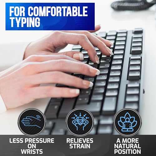 VDE Industries Computer Keyboard Feet Replacement 2 Pcs - Rubber Grip Small Ergonomic Tilt Stand Clips to Prop Up Keyboard Legs - for Logitech K120, K260, K270, K330, K345, K350, K360, K520, K835, K850 and More - Image 2