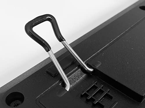 VDE Industries Computer Keyboard Feet Replacement 2 Pcs - Rubber Grip Small Ergonomic Tilt Stand Clips to Prop Up Keyboard Legs - for Logitech K120, K260, K270, K330, K345, K350, K360, K520, K835, K850 and More - Image 1