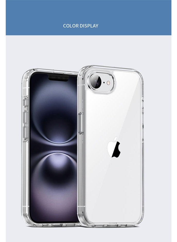 عام غطاء iPhone 17E/16E، شفاف مقاوم للاصفرار، غطاء مضاد للصدمات. - Image 5