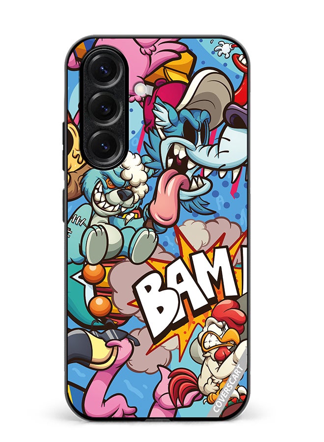 VR CREATIVE Protective Case Cover For Samsung Galaxy S25 Plus Cartoon Design Multicolour