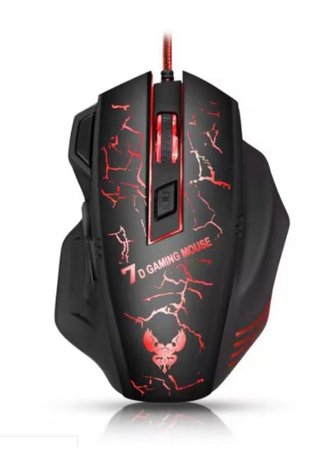 LED Backlit 7D Gaming Mouse with Adjustable DPI – Pro Esports USB Mouse for FPS,LAPTOP & MOBA”