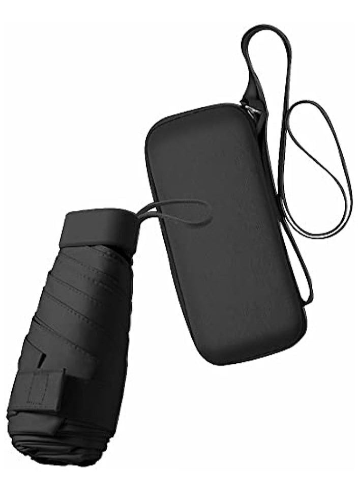 Beauenty Mini Umbrella For Purse, UPF 50+ UV Protection - Small Travel Lightweight Umbrella for Rain  Sun - 5 Fold Umbrella Women Kids  - Image 1