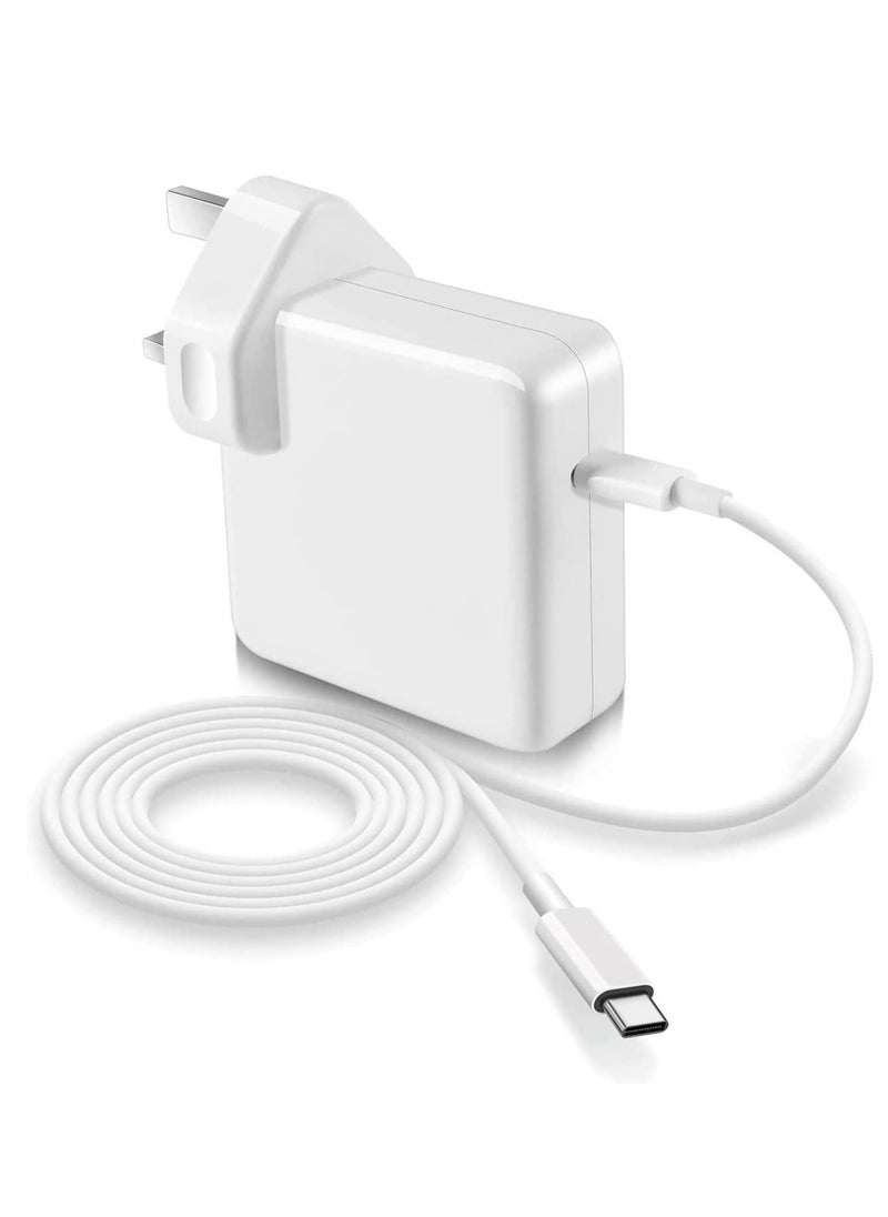 ماركة غير محددة - شاحن لاب توب 61 وات ماك بوك برو USB C من النوع C شاحن لاب توب بديل مناسب لأجهزة MacBook Pro Thunderbolt 3 USB C إلى C كابل محول التيار المتردد التيار الكهربائي - Image 1