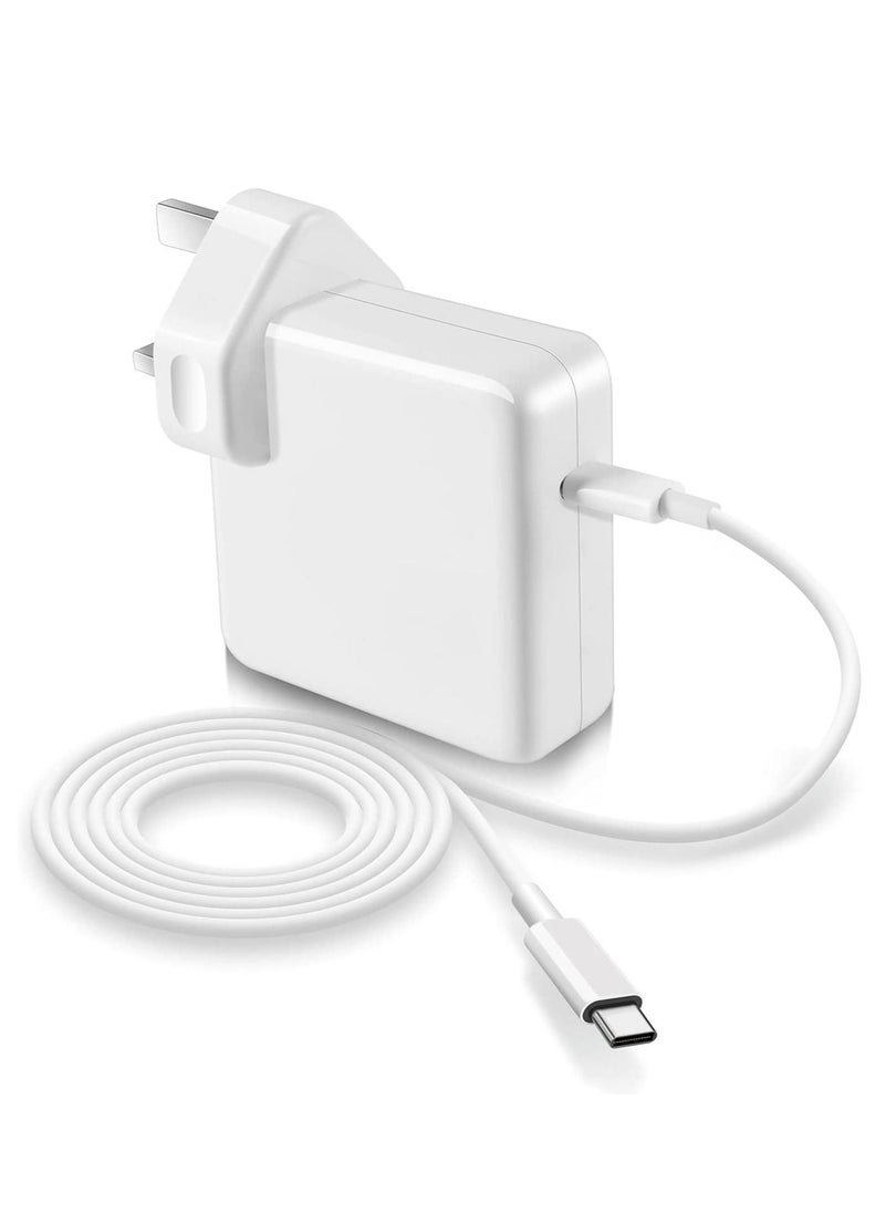 ماركة غير محددة - شاحن لاب توب 61 وات ماك بوك برو USB C من النوع C شاحن لاب توب بديل مناسب لأجهزة MacBook Pro Thunderbolt 3 USB C إلى C كابل محول التيار المتردد التيار الكهربائي - Image 1