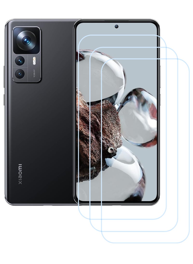 ACLIX 3 Pieces Antistatic ESD Dustproof Premium Quality High Definition Clear Tempered Glass Screen Protector Designed For Xiaomi 12T - Image 1