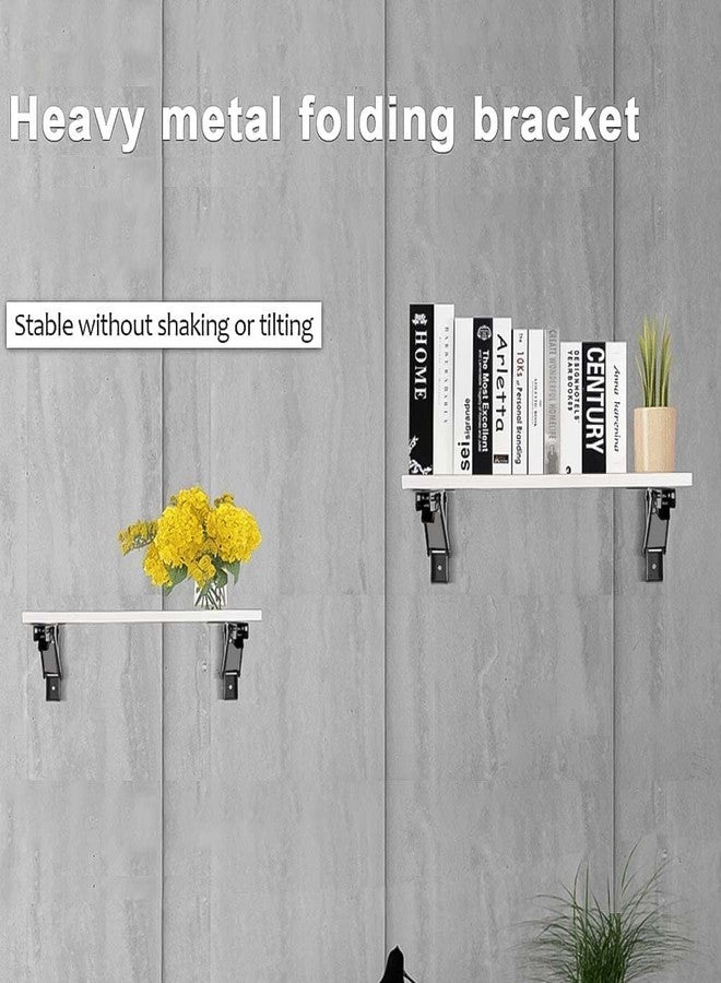 Hyderon Heavy Duty 12" Foldable Mild Steel Racks and Shelves Brackets with Fittings for fold Down Table or fold Down Racks. Loading Capacity 150Kg, (12" - 300 mm) - Image 4