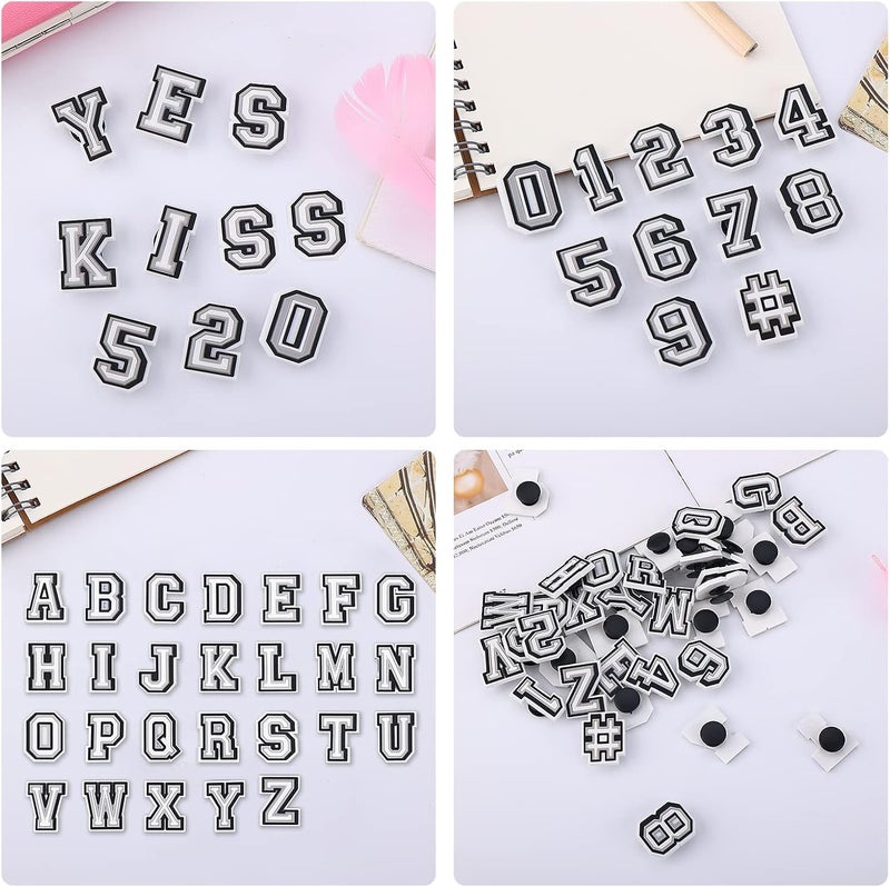 klarako Letters Numbers Shoe Charms, A-Z Letters & 0-9# Numbers Clog Charms DIY Shoes Pins for Boy Girl Teens Men Women and Adults - Image 3