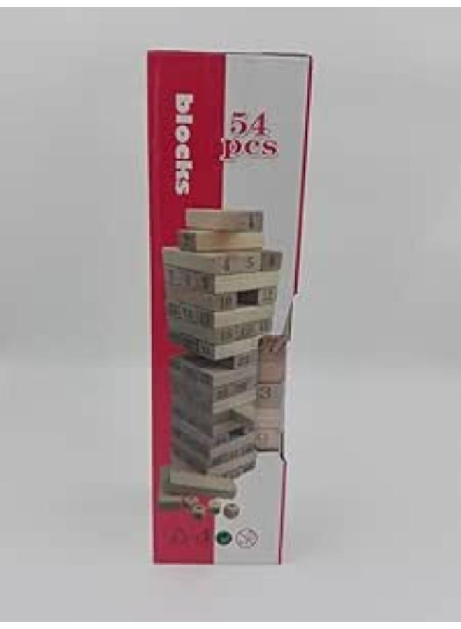 Blocks Product Name Intelligent Wooden Toys - Consists of 54 Wooden - Chinese Craft