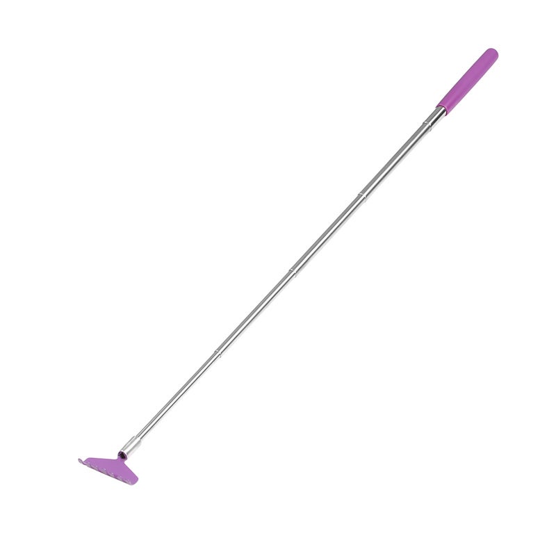Extendable Back Scratcher 20cm To 68cm Length Metal Seven-Tooth Edge - Soft Cushion Grip Body Massager for Hard-To-Reach Itch Relief - Image 1