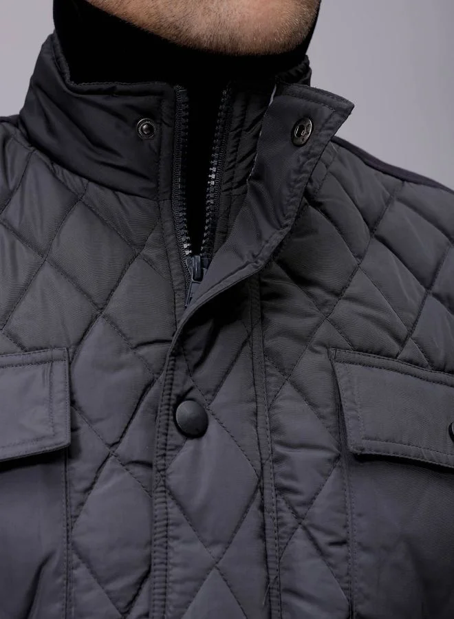 The Indian Garage Co Men Slim Fit Solid Puffer Jackets