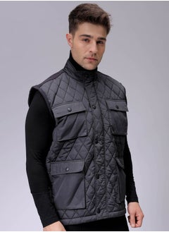 The Indian Garage Co Men Slim Fit Solid Puffer Jackets  - Image 4
