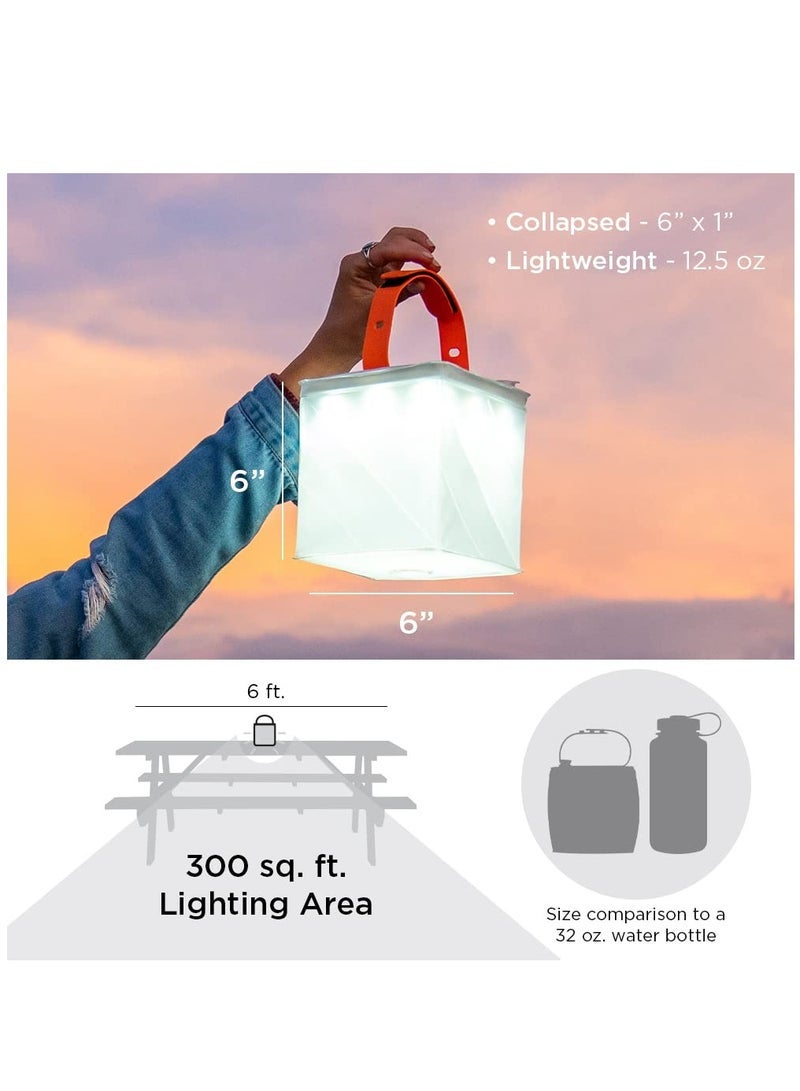 كابتن تيك 2-in-1 Solar Camping Lantern and Phone Charger - Inflatable LED Lamp for Camping, Hiking and Travel - Emergency Light for Power Outages, Hurricane, Survival Kits - As Seen on Shark Tank - Image 2