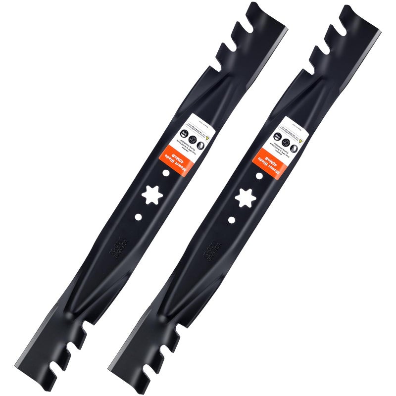 Grasscool 942-04308-X 942-04308 Mulching Blades with 6-Star Mounting Pattern for Cub Cadet 42 inch Deck Mower Troy Bilt Pony Bronco 42'' Zero Turn Lawn Tractor - Image 1