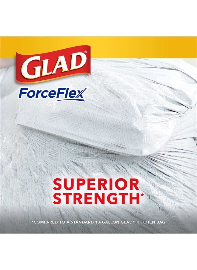 Trash Bags, ForceFlex Tall Kitchen Drawstring Garbage Bags 13 Gallon White Trash Bag, Mediterranean Lavender scent with Febreze Freshness 80 Count (Package May Vary)