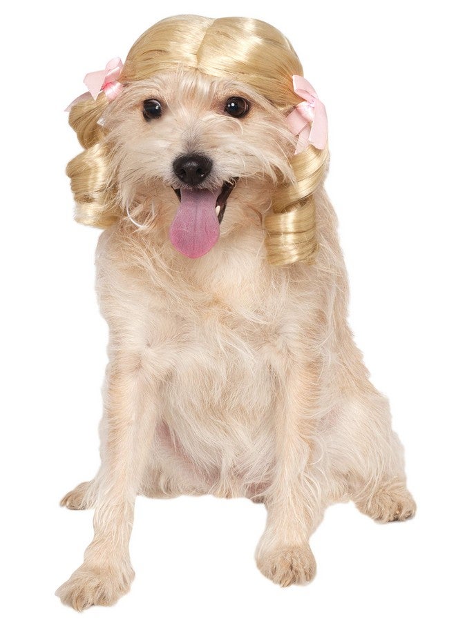 Rubies Rubie's Blonde Cheerleader Pet Wig, Medium/Large - Image 1