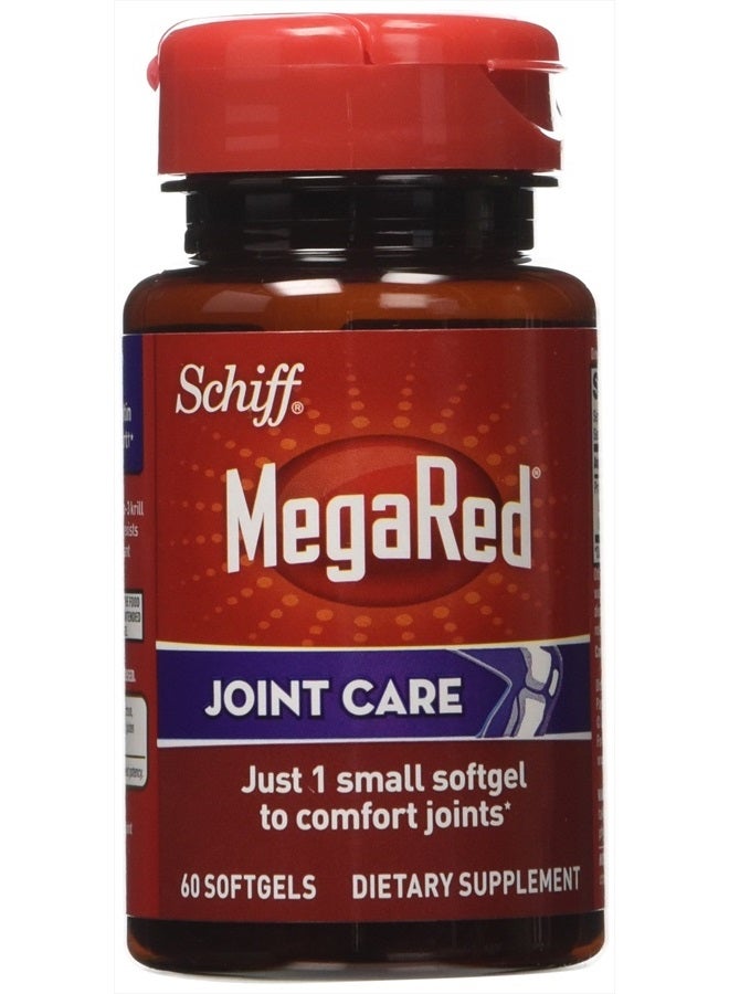 Megared Omega-3 Krill Oil and Joint Supplement - Megared Joint Care 60 softgels - EPA/DHA fatty acids, Antioxidants, Hyaluronic acid, No fishy burp aftertaste as with Fish Oil  - Image 4
