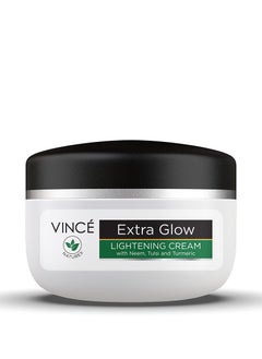 VINCE Extra Glow Lightening Cream – Lightens & Brightens Skin – Reduces Dark Spots, Blemishes & Sunspots – Brings Out Natural Glow with Herbal Extracts – Paraben-Free, 40ml  - Image 1