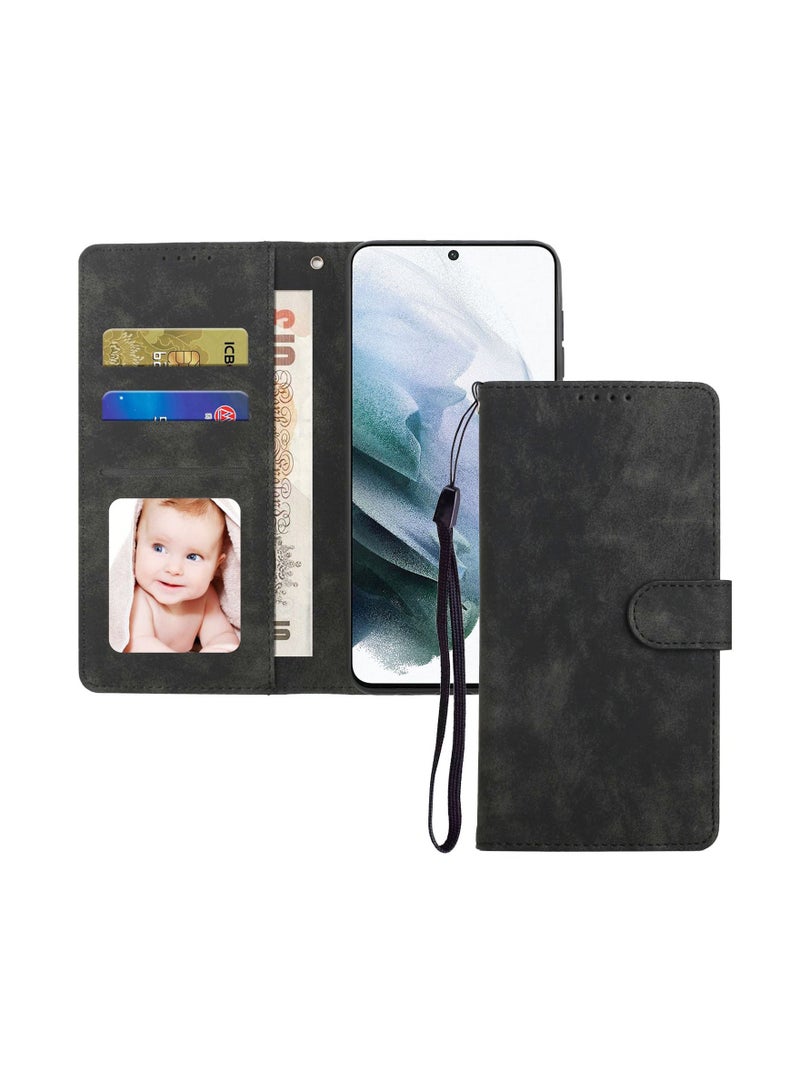 Suteni Flip Cover Card Slots Leather Phone Case for Samsung - Image 2