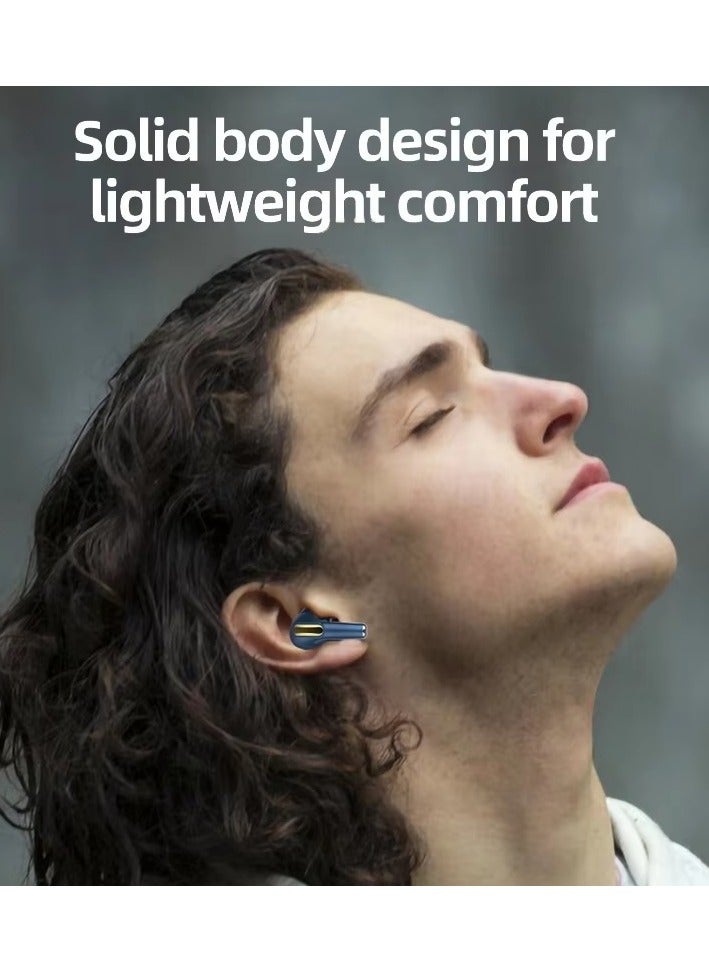 Stereo Bluetooth Headset J68 - Bluetooth 5.1 - Long Battery Life - Touch Control-BLUE - Image 5