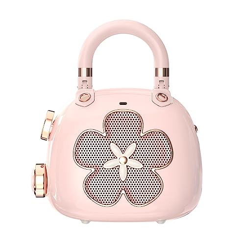 DOSS Candy 2in1 Mini Bluetooth Speaker Cute Bag Charm with Loud Sound A Perfect Fusion of Impressive Sound and Fashion Charm Crafted to Surprise Women Girlfriend Wife BFF TeensLight Pink - Image 1
